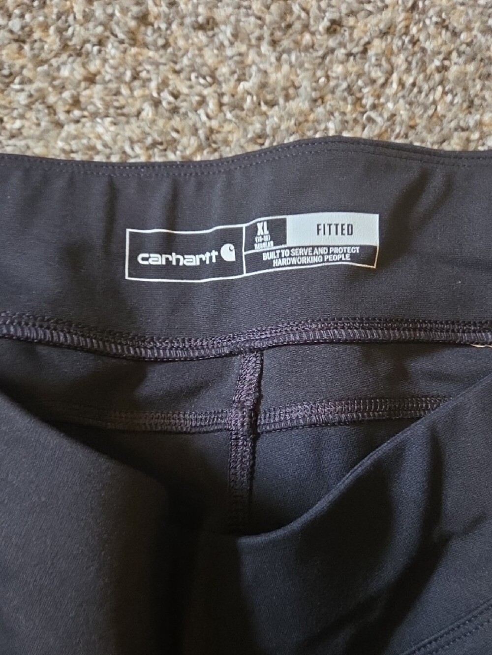 Carhartt Black Fitted Active Leggings - Picture 2 of 5